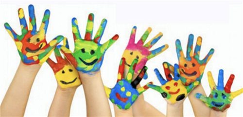 kids color hands 